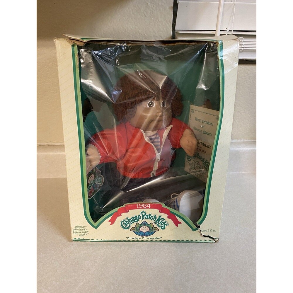 Vintage Cabbage Patch Doll Official In Box 1984 Preston Clark